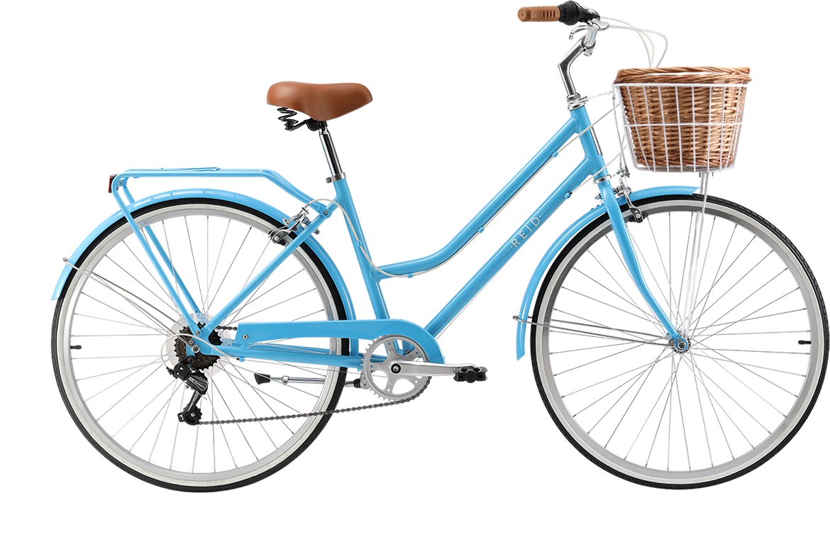 Ladies Classic Lite Vintage Bike Baby Blue