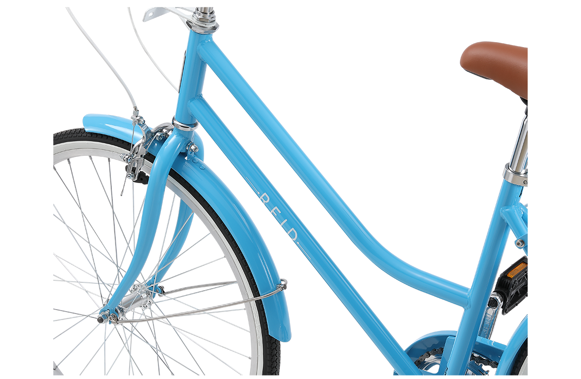 Girls Classic Petite 24 Vintage Bike Baby Blue Reid Bikes UK