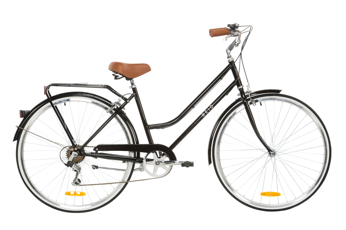 Ladies Classic 7-Speed Vintage Bike Black