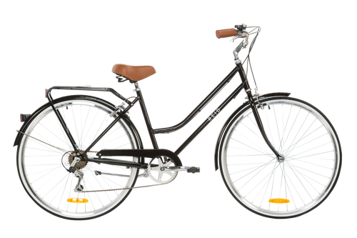 Ladies Classic 7-Speed Vintage Bike Black