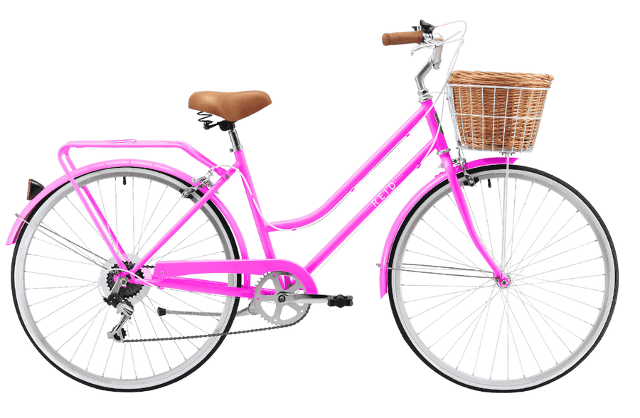 Ladies Classic 7-Speed Vintage Bike Hot Pink