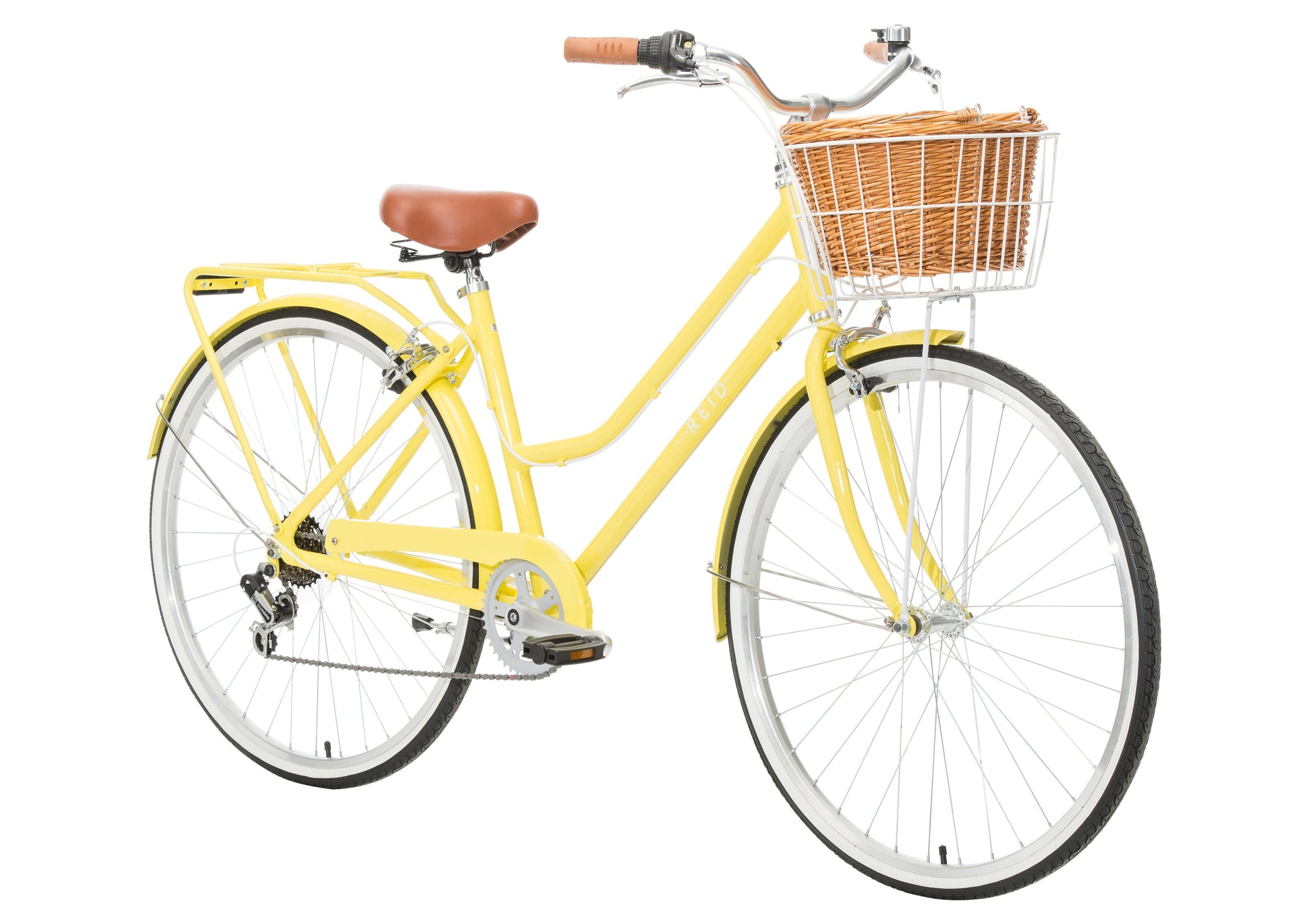 womens yellow bicycle Ladies Classic Lite Vintage Bike Lemon – Reid Bikes