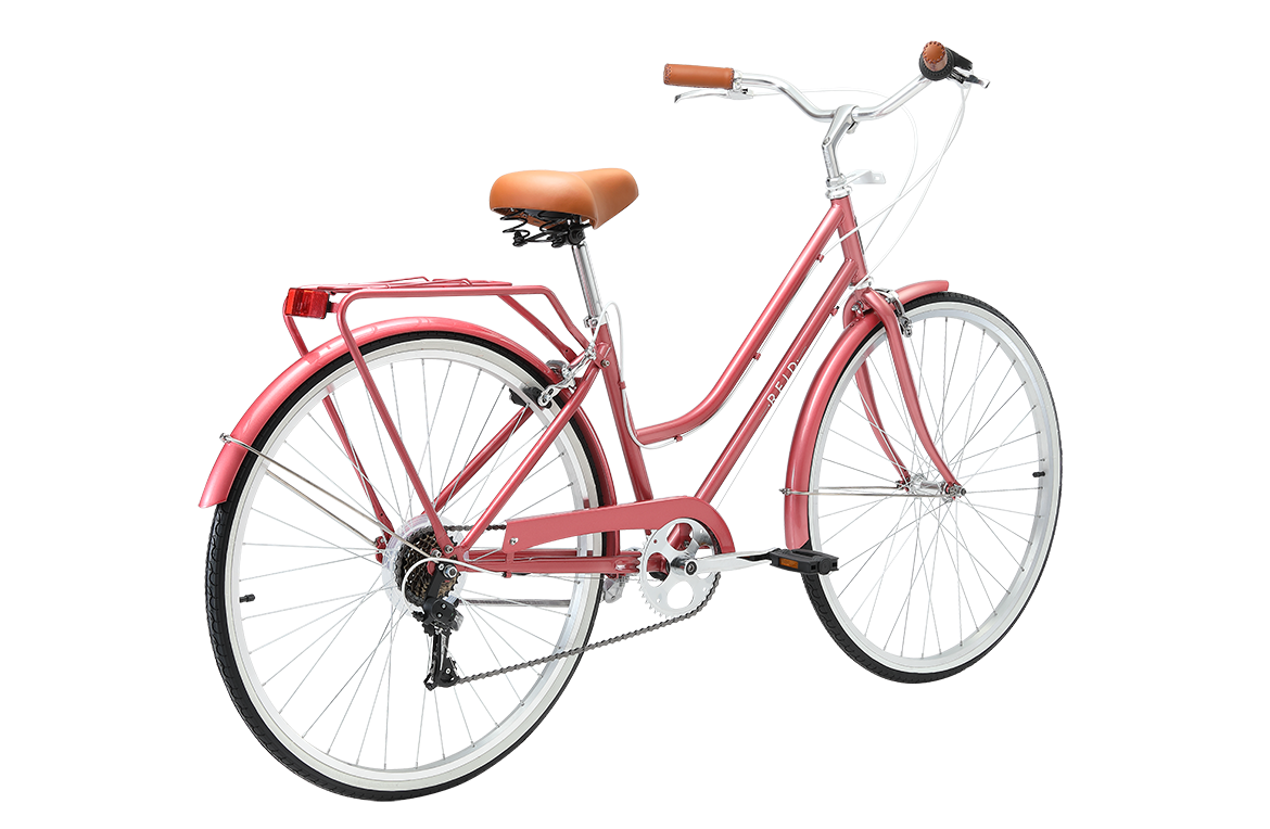 Ladies Classic 7-Speed Vintage Bike Rose Gold Bikes Reid   