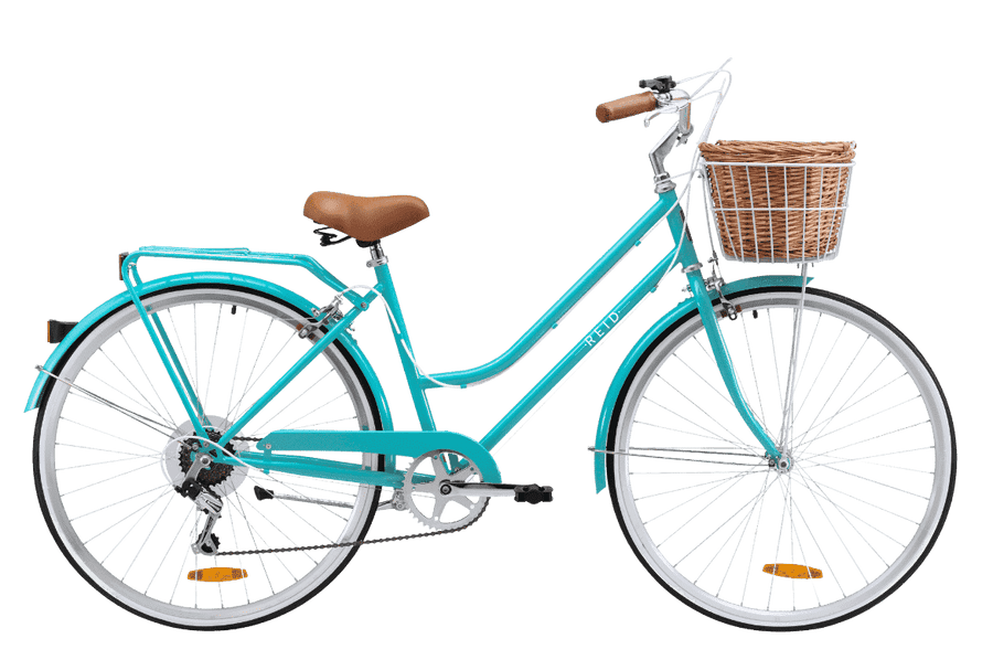 Ladies Classic 7-Speed Vintage Bike Turquoise
