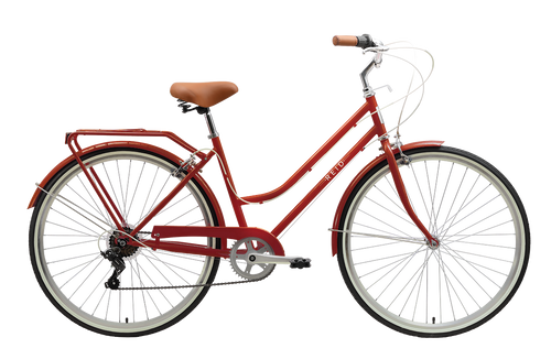 Ladies Classic Vintage Bike Red