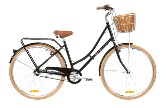 Ladies Deluxe 3-Speed Vintage Bike Black Bikes Reid