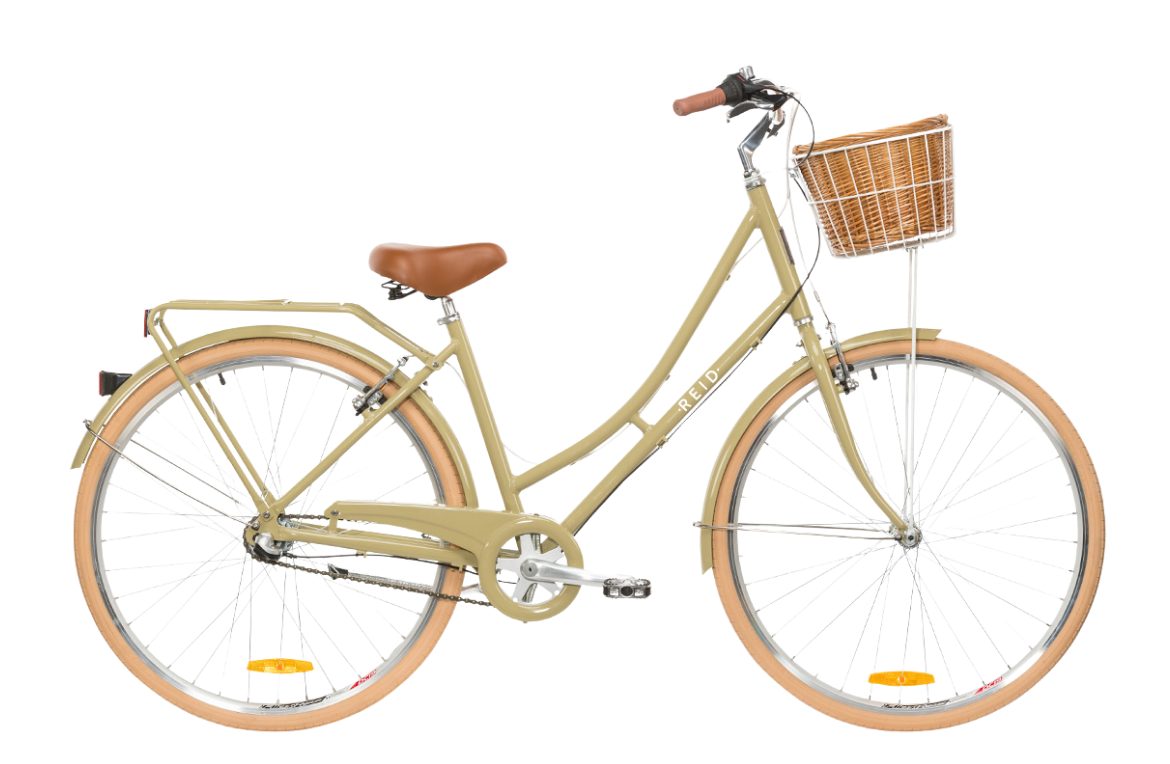 Ladies Deluxe 3-Speed Vintage Bike Coffee