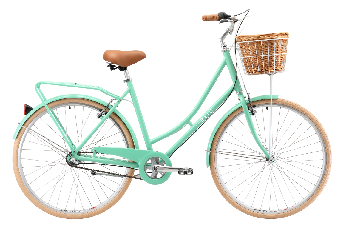 Ladies Deluxe 3-Speed Vintage Bike Mint Green