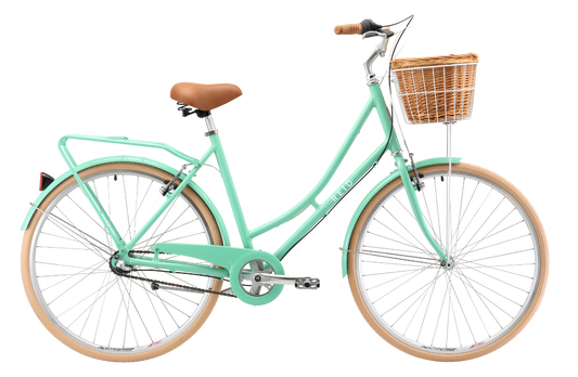 Ladies Deluxe 3-Speed Vintage Bike Mint Green Bikes Reid