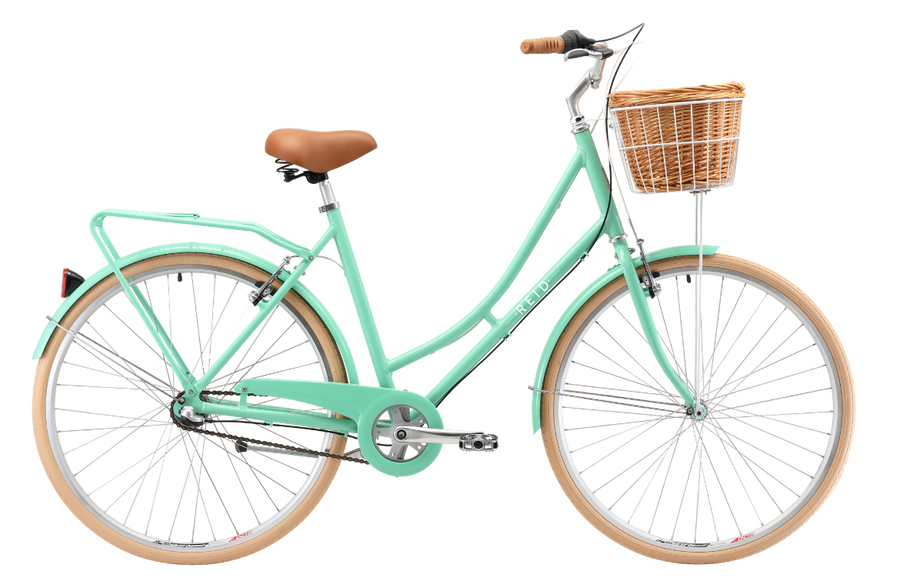 Ladies Deluxe 3-Speed Vintage Bike Mint Green