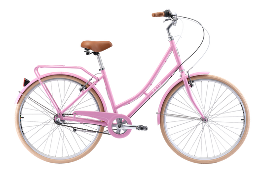 Ladies Deluxe 3-Speed Vintage Bike Pink Bikes Reid