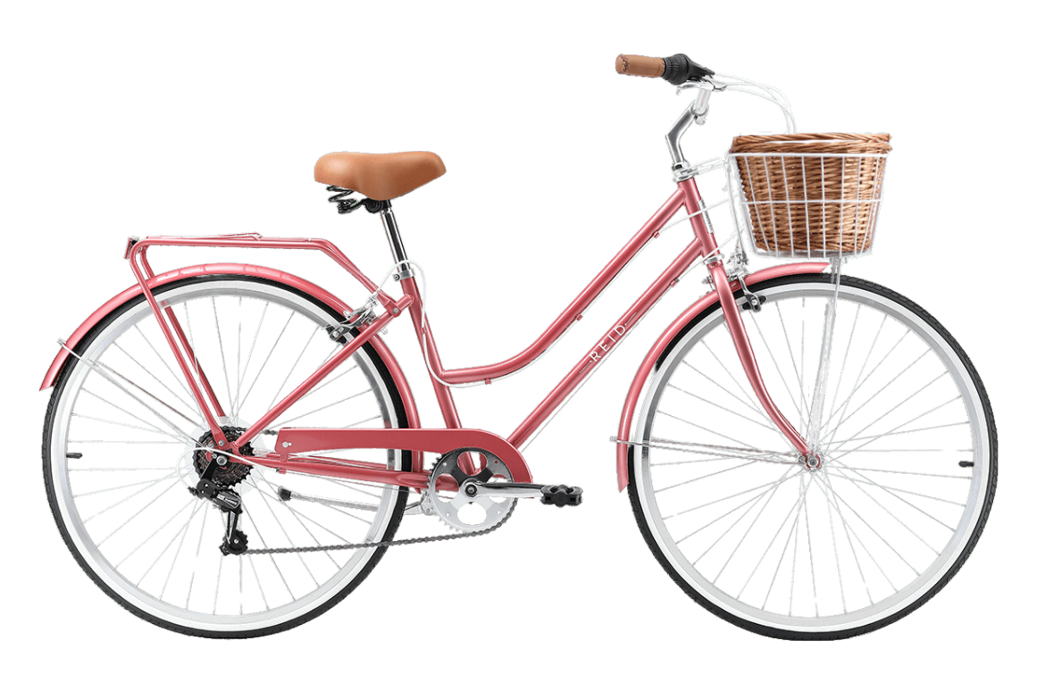 Ladies Classic 7-Speed Vintage Bike Rose Gold Bikes Reid   