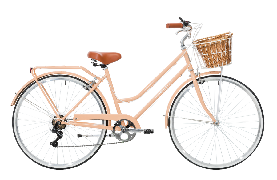 Ladies Classic 7-Speed Vintage Bike Soft Pink