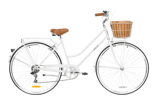 Ladies Classic 7-Speed Vintage Bike White Bikes Reid
