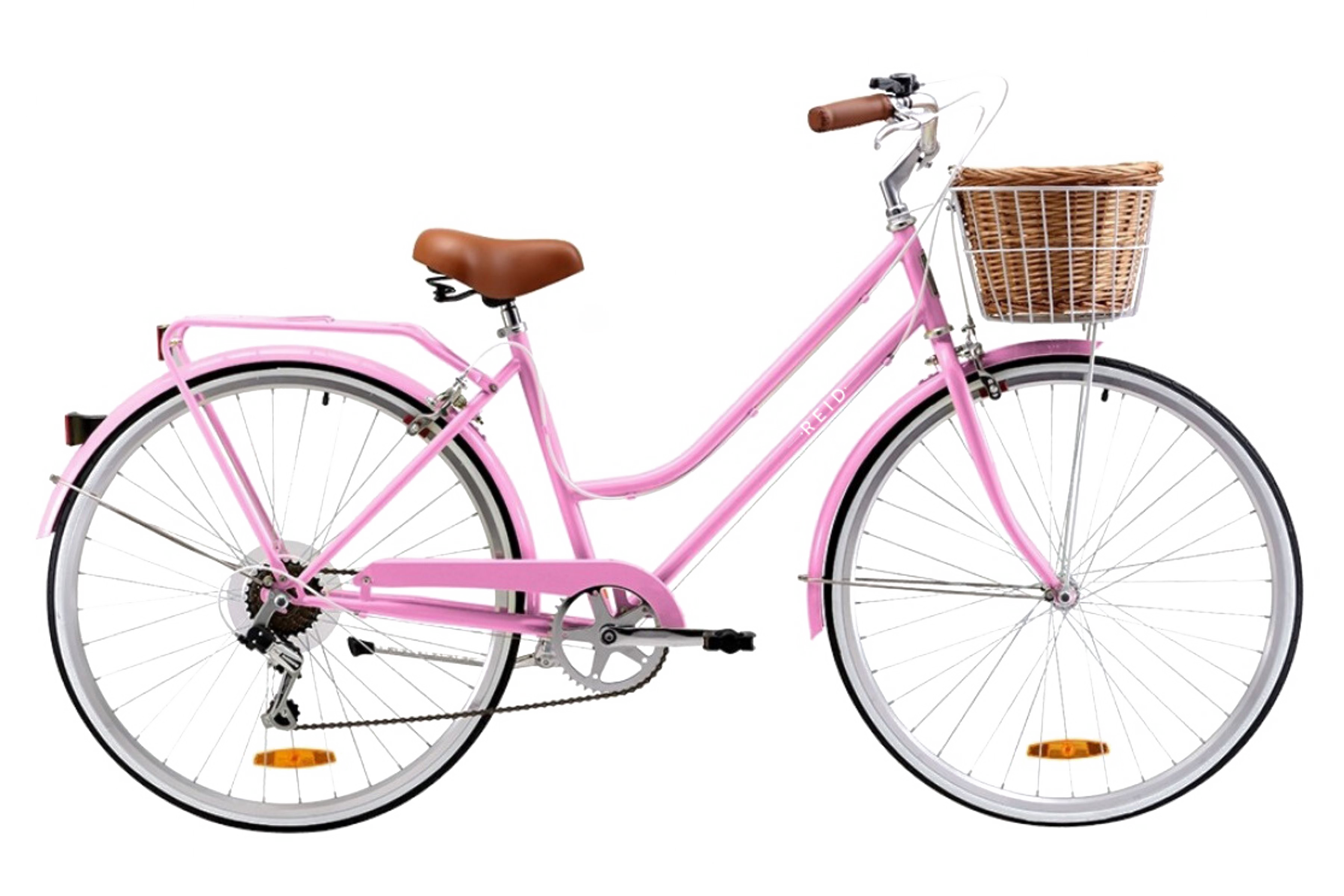 Ladies Classic 7-Speed Vintage Bike Pink