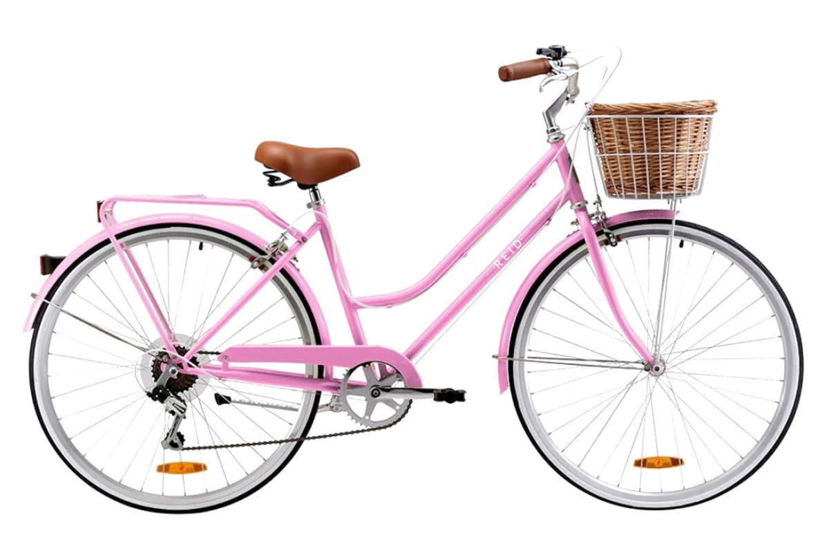 Ladies Classic 7-Speed Vintage Bike Pink – Reid Bikes