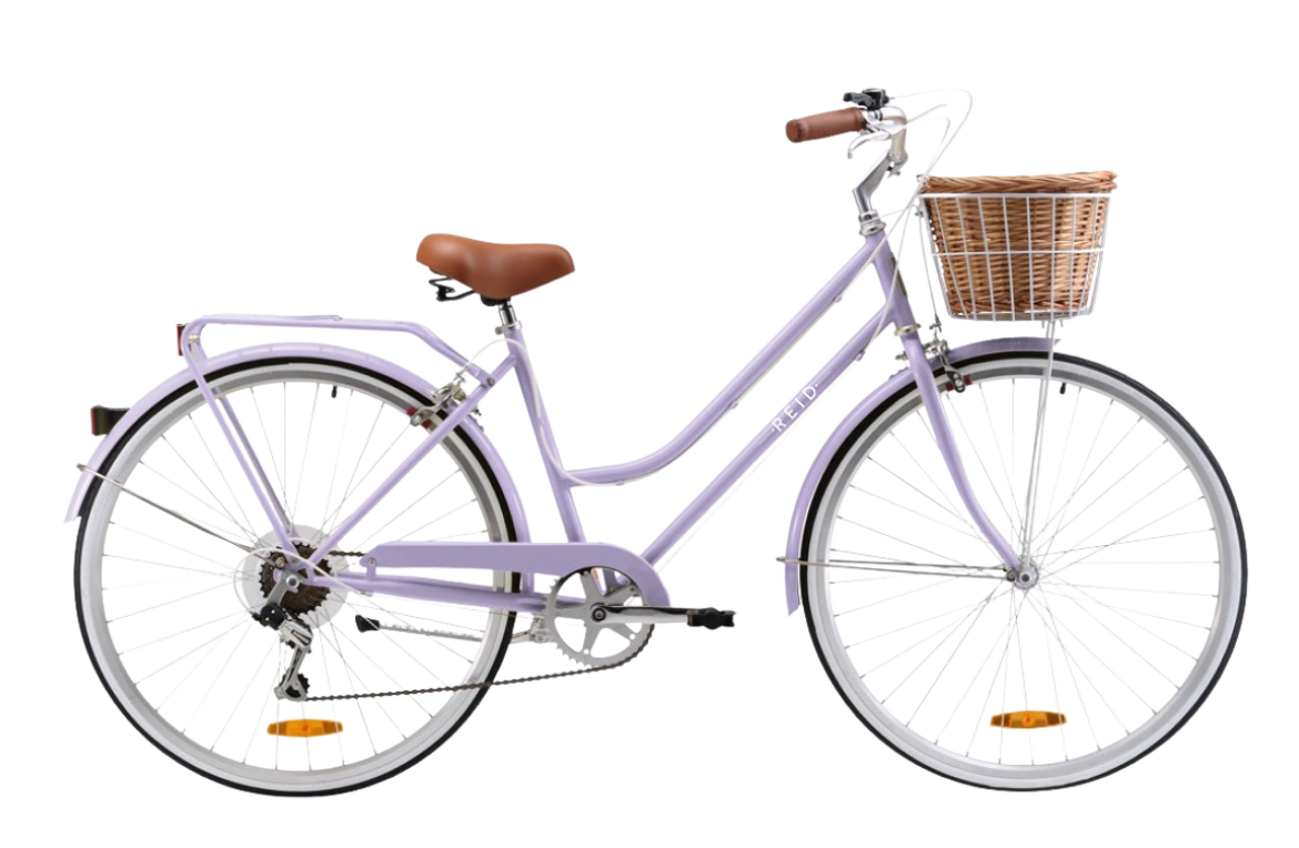 Ladies Classic 7-Speed Vintage Bike Lavender