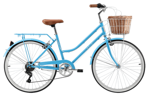 Girls Classic Petite 24" Vintage Bike Baby Blue